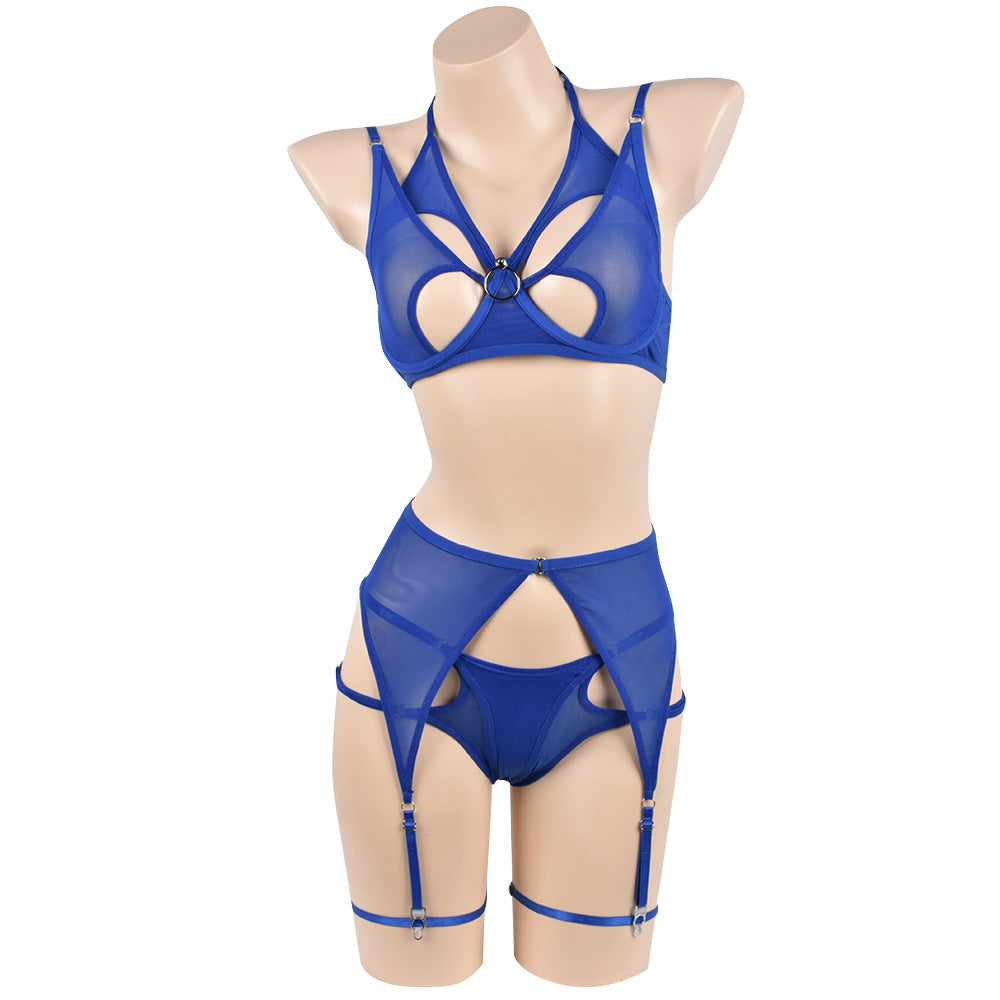 Mesh Stitching Ladies Sling Lingerie - runwayfashionista.com