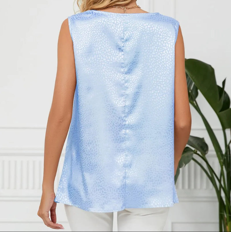 Solid Cowl Neck Top - runwayfashionista.com