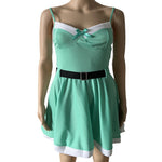 Festive Contrast-Trim Camisole Dress