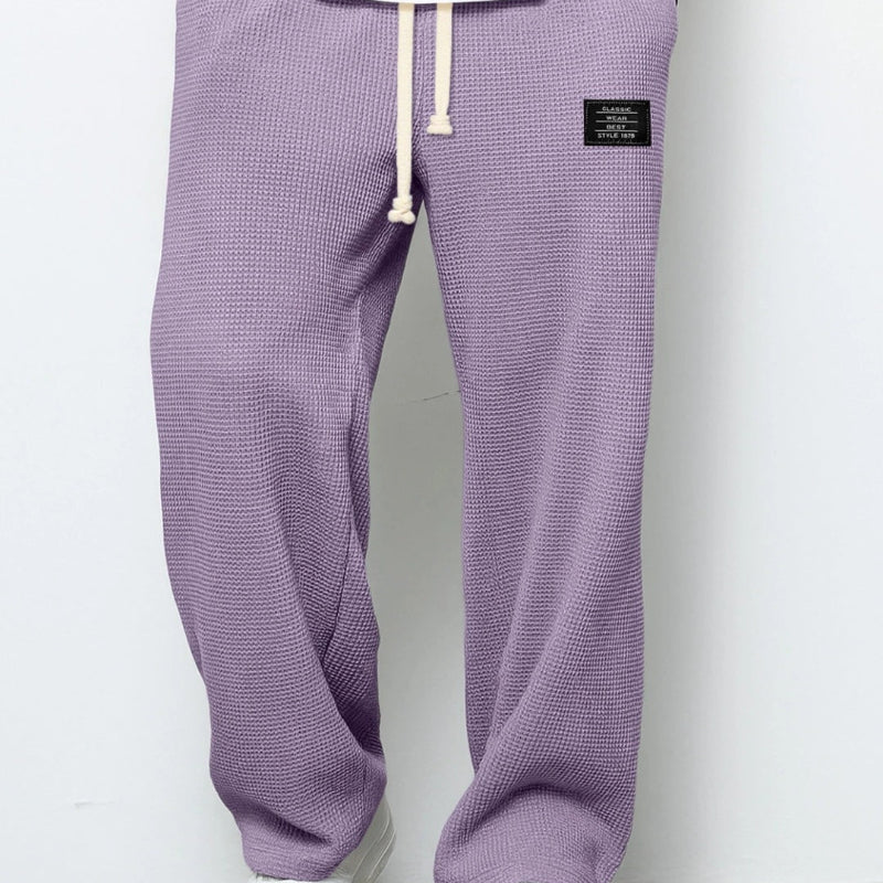 LooseDrawstring Pockets Sports Pants - grey