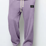 LooseDrawstring Pockets Sports Pants - grey