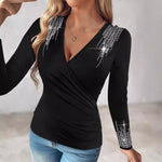 Diamond Cross Long Sleeved Top