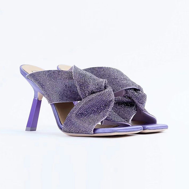 Matte plush ultra-high heel - runwayfashionista.com