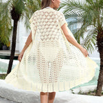 Long Crochet Bikini Cover-Up