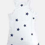 Star Round Neck Tank - runwayfashionistta.com