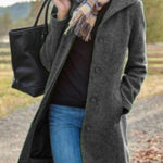 Single-breasted Lapel Coat