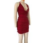 Sexy Hanging Neck Backless Slim Fit Party Dress