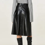 High Waist Skirt with Zipper