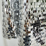 Silver Sequin Blazer & Flared Trouser Suit