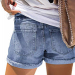 Elevate Your Style: Edgy Ripped Denim Shorts