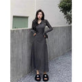 Vintage Long Sleeve Knit Dress
