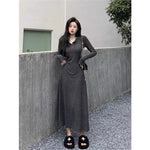 Vintage Long Sleeve Knit Dress