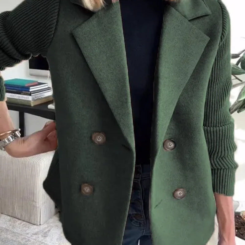 Double Breasted Lapel Blazer
