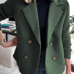Double Breasted Lapel Blazer
