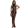 The Sequin Velvet Split Maxi Dress