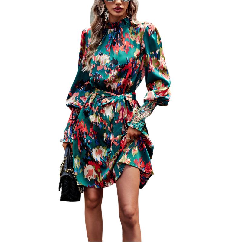 Elegant long sleeve dress - runwafashionista.com