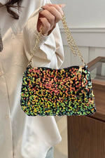Sequin Removable Strap Shoulder Bag - Stylish & Versatile - runwayfashionista.com