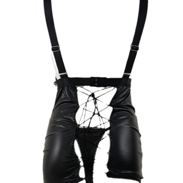 Lace Up Backless Erotic Costume