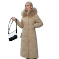 Slim Fit Knee Length Cotton Padded Jacket