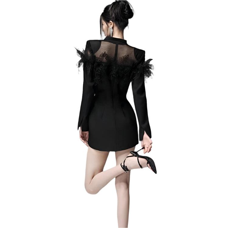 Long sleeve double breasted blazer -runwayfashionista.com