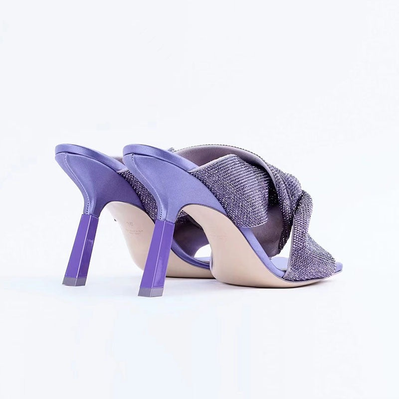 Matte plush ultra-high heel - runwayfashionista.com