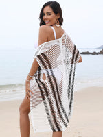 This crochet hollow bikini cover-up adds a bold, edgy touch to your beach look while letting your swimsuit peek through effortlessly.