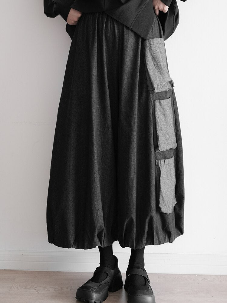 Yamamoto Dark Style High Waist Wide Leg Pants - runwayfashionista.com