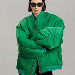 Y2K Oversized Long Sleeve Hoodie - green
