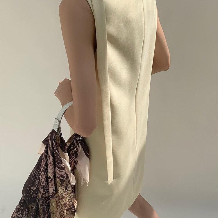 A-line Foral Round Neck Dress