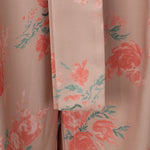Elegant High-waisted Floral Pleated Pants