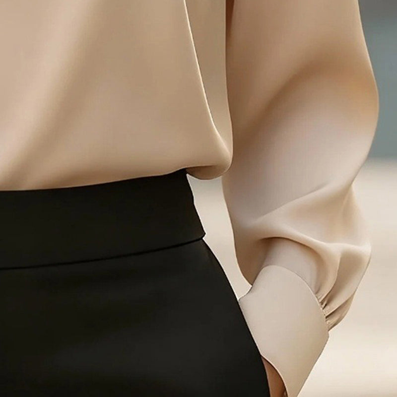 Elegant V-Neck Blouse