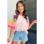 Round Neck Half Sleeved Top