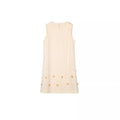 A-line Foral Round Neck Dress