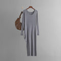 Slim Filt Long Dress