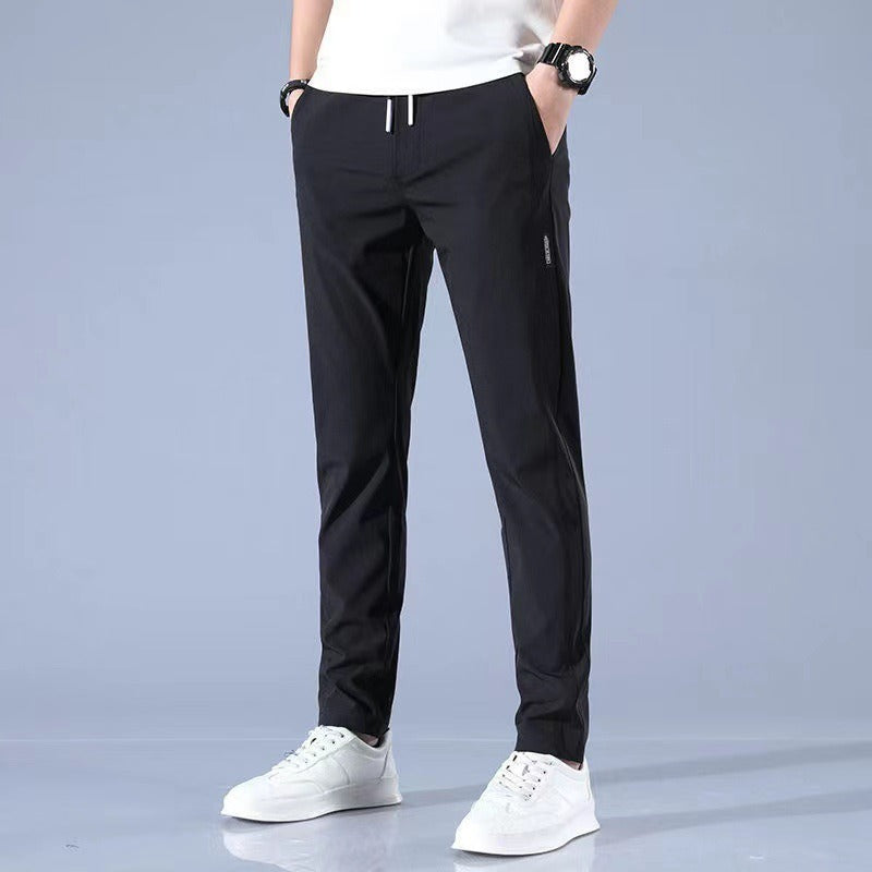 Elastic breathable straight leg oversized sports pants - runwayfashionista.com