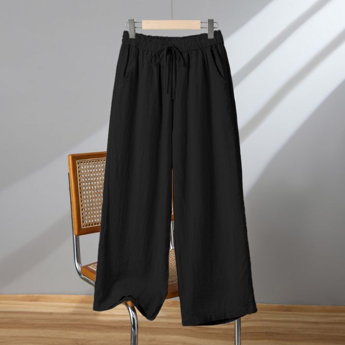 Coastal Ease: The Linen-Blend Wide Leg Pant