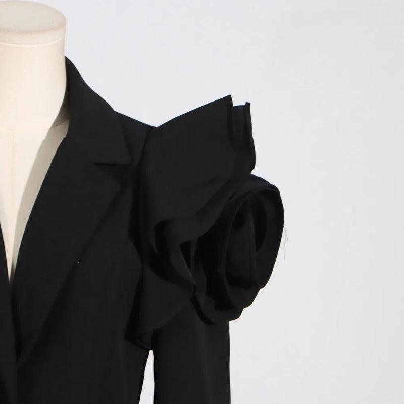Long sleeve temperament blazer - runwayfasionista.com