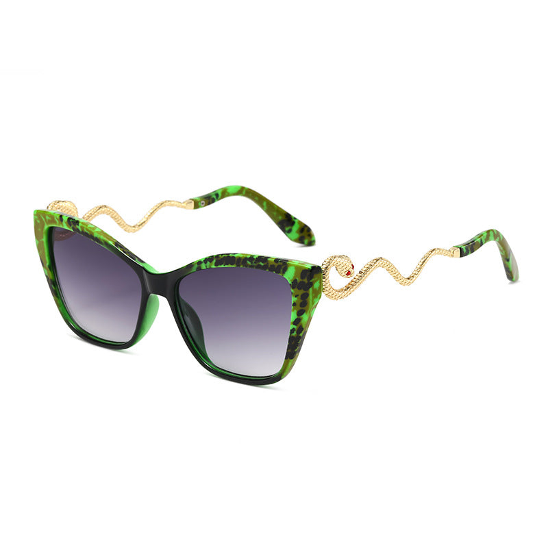Retro Snake Temple Sun Glasses