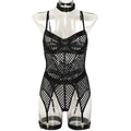 Steel Ring Hanging Neck and Leg Ring  Lingerie - runwayfashionista.com