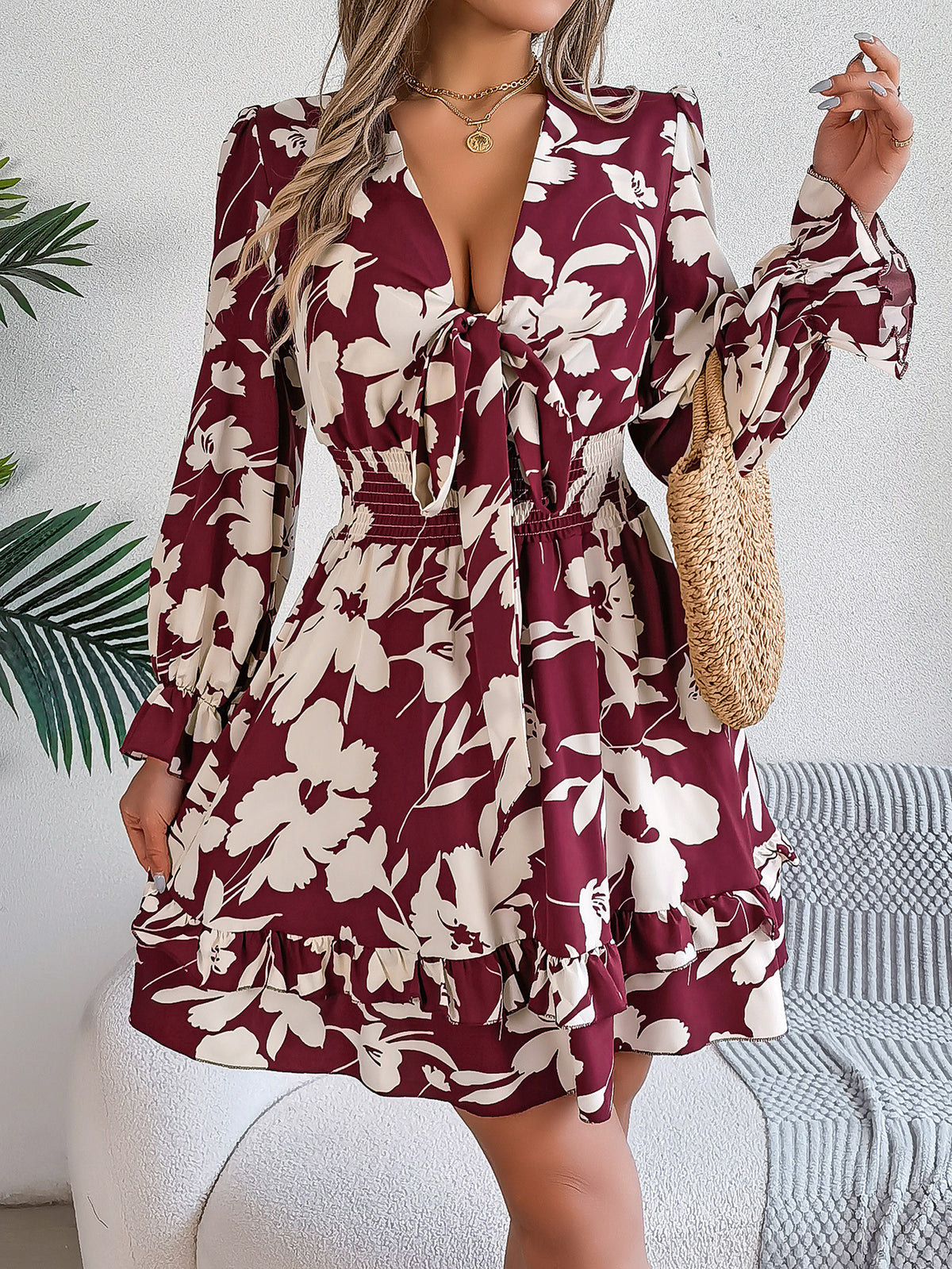 Bloom Boldly: Floral A-Line Dress