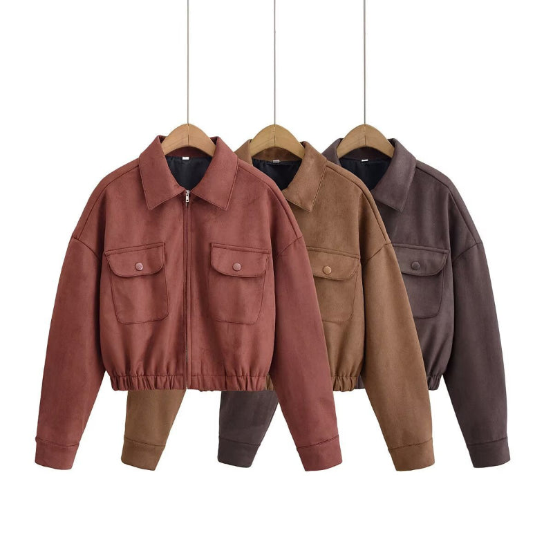 Effortless Autumn Chic: The Oversized Suede Statement
