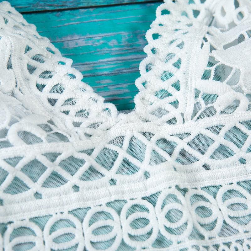 Lace perspective bodysuit