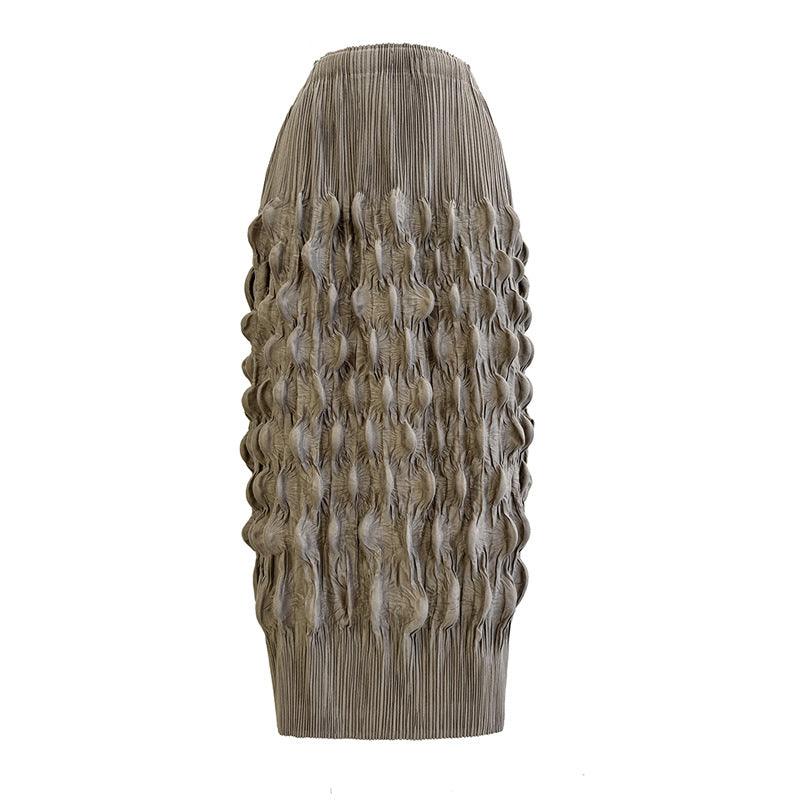 High Waist Pleated Skirt