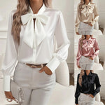 Elegant Bow-tie Temperament Blouse