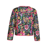 Tied Printed Long Sleeve Jacket - runwayfashionista.com