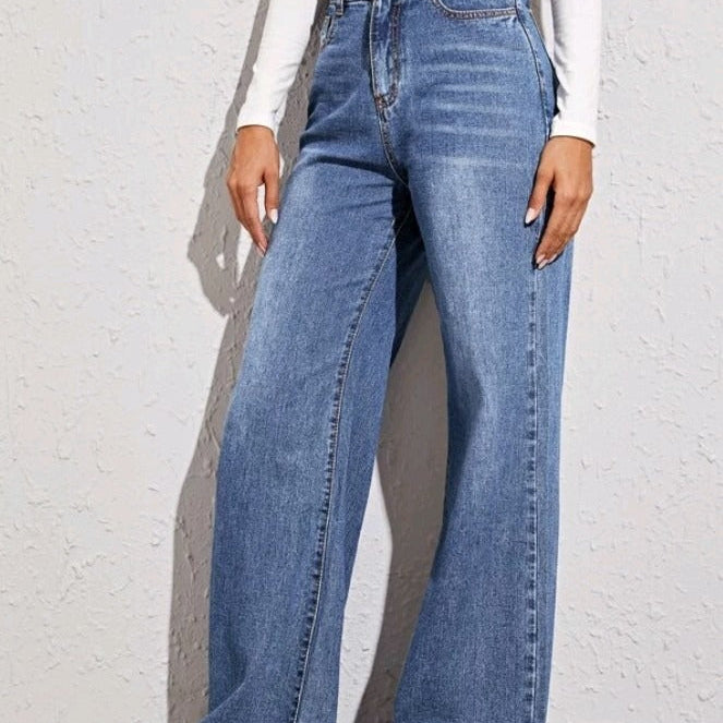 The New Era of Tailoring: High Waist Loose Denim Jeans