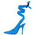 Pointed Toe Slingback Stiletto High-heeled Shoes - runwayfashionista.com