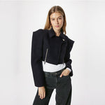 Wide Shoulder Short Coat