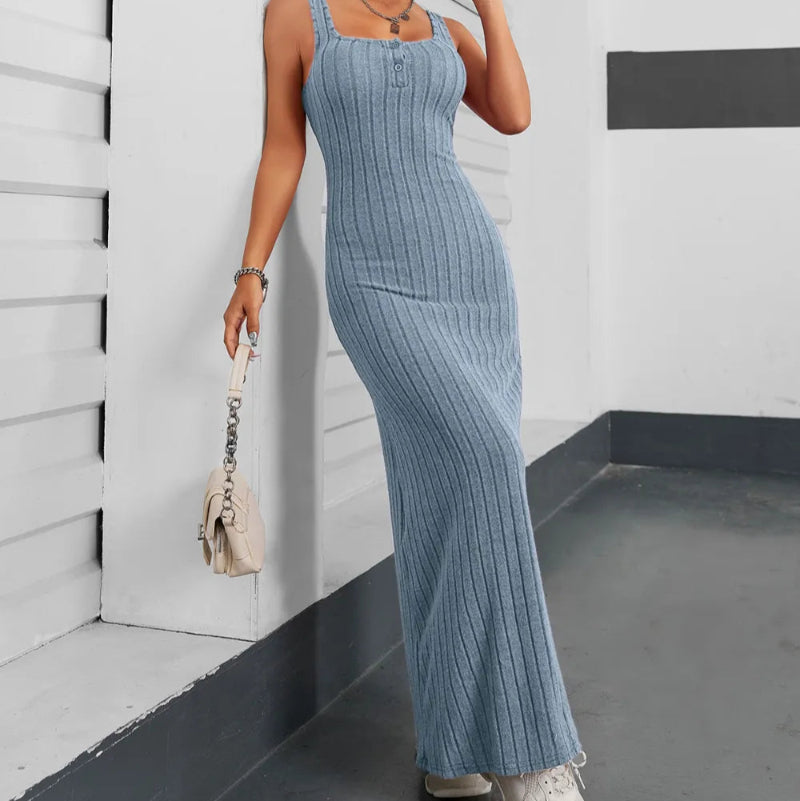 Ribbed Maxi Tank Dress