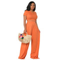 Casual Wide Leg Two Piece Set - runwayfashionista.com